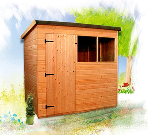 Suffolk pent roof shed