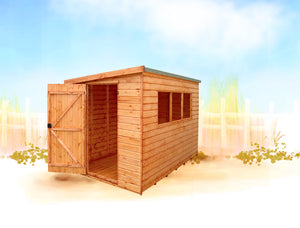 Suffolk pent roof shed